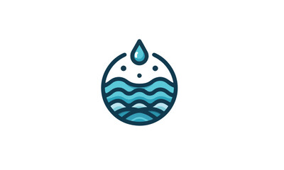 Obraz premium World Water Day logo vector illustration, Saving water and world environmental protection concept- Environment day, Save the water, World Water Day water drop. 22 March water day. stock illustration 