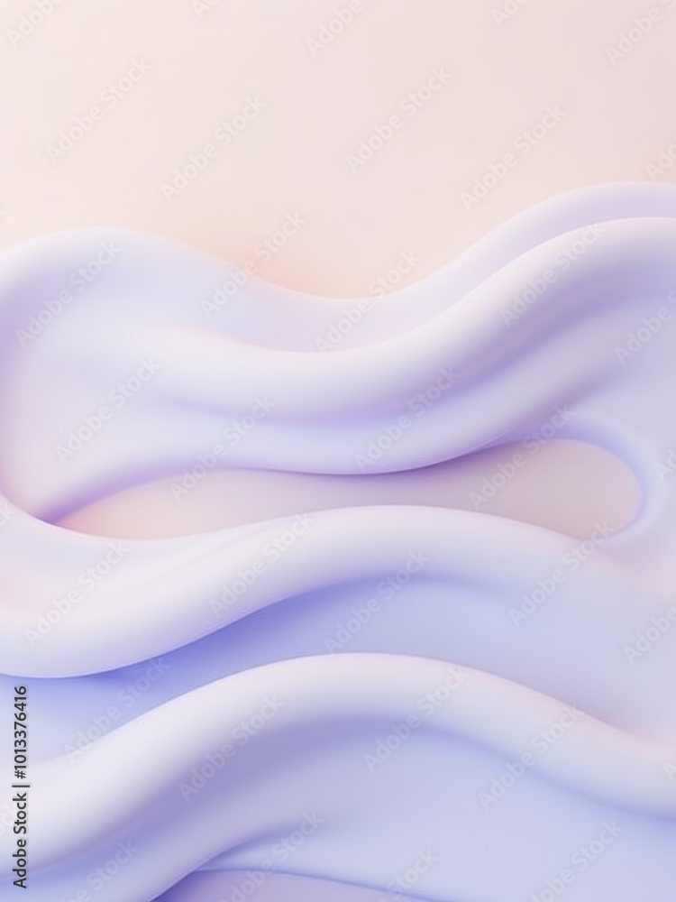 Poster abstract flowing rhythms in soft colors