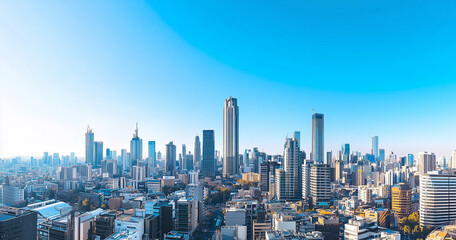 Fototapeta premium Office Skyscrapers in the City Financial and Business District