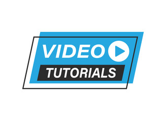 Play video tutorials icon in flat style. Education software vector illustration on isolated background. Webinar training sign business concept.