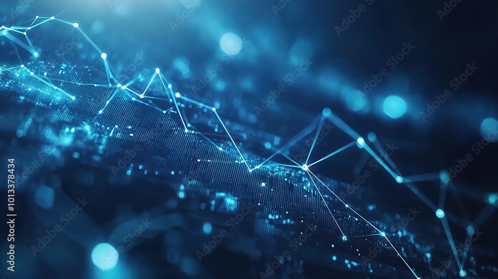 Poster abstract technology background with data connections