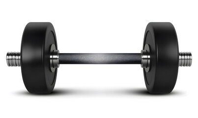 Dumbbell. Isolated on a white background-like design