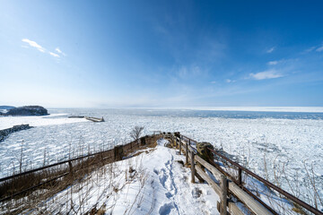 Drift ice in Hokkaido japan © 善弘 石垣
