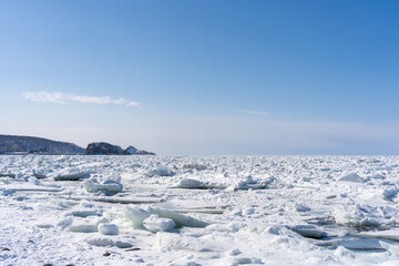 Drift ice in hokkaido Japan © 善弘 石垣