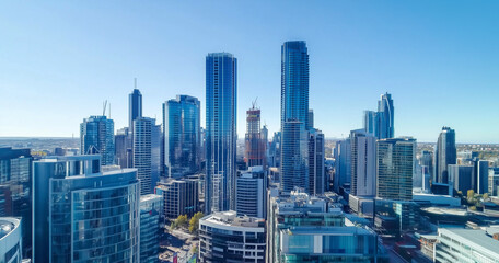 Obraz premium Office Skyscrapers in the City Financial and Business District