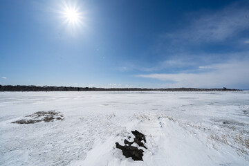 Todowara,Notsuke peninsula in Hokkaido Japan
