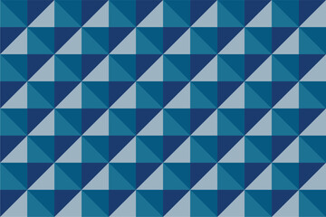 Obraz premium Blue background in diamond shape pattern. Triangle 3D pixel background.