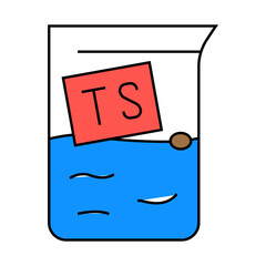 dry matter ts biogas line icon vector. dry matter ts biogas sign. isolated symbol illustration