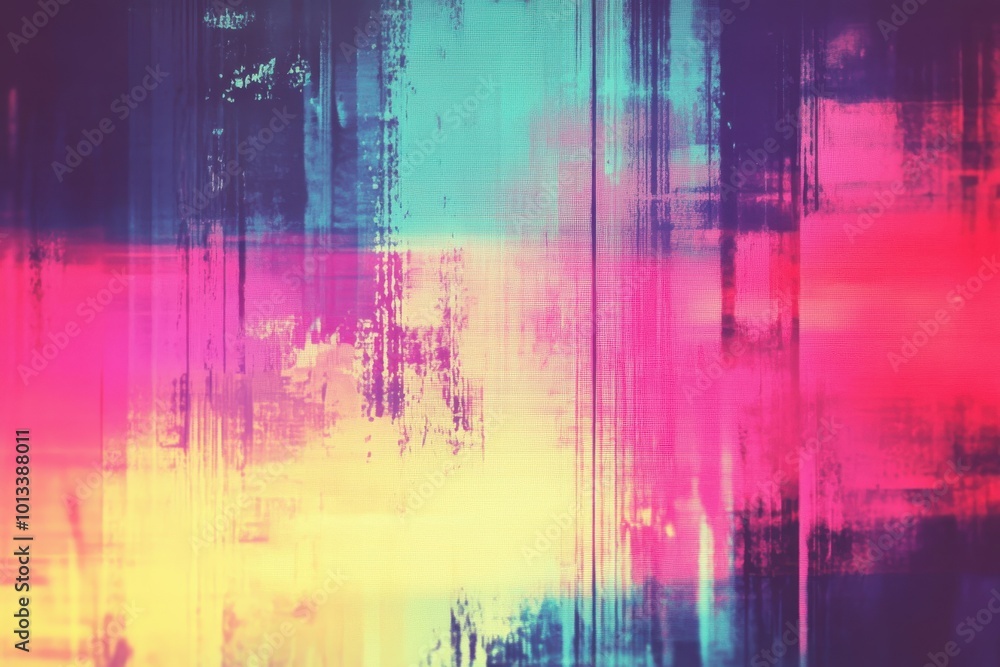 Poster soft gradient background with abstract texture. bright digital disturbances and subtle grainy finish