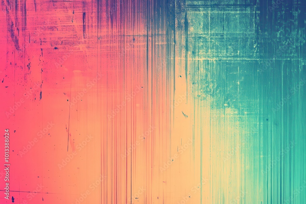 Poster faded gradient background with textured design. bright digital noise softening effect. nostalgic lo-