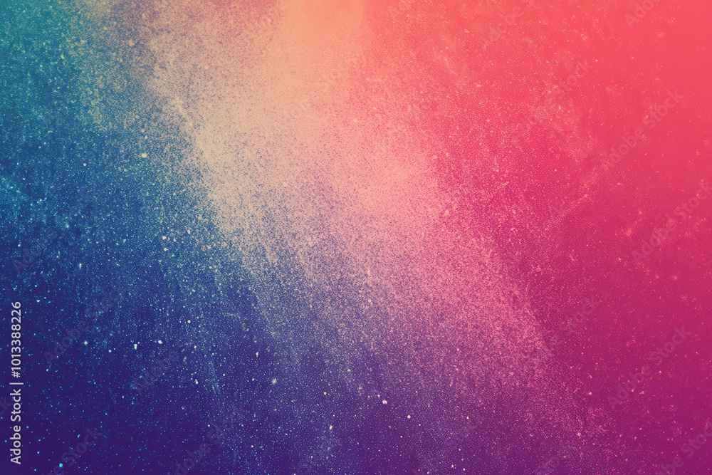 Poster Abstract textured gradient background with fuzziness. Lively soft noise design featuring a digital grain effect. Retro multicolored lo-fi style with vhs distortion patterns