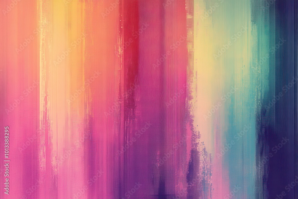 Poster abstract soft hue gradient background. bright pixelated grainy noise surface. classic polychromatic 