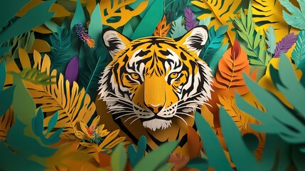 Bold and beautiful tigress showcasing strength and grace in a natural setting Elegant tigress displaying power and beauty in a wilderness environment