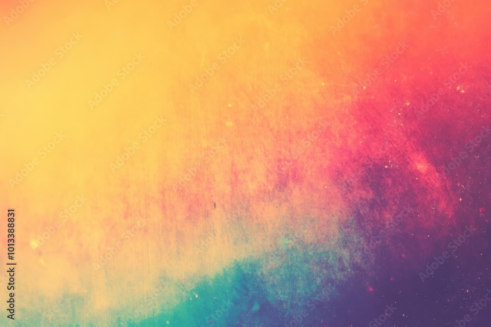 Aufkleber vibrant digital noise with soft, grainy texture. retro multicolored aesthetic evoking vhs distortion