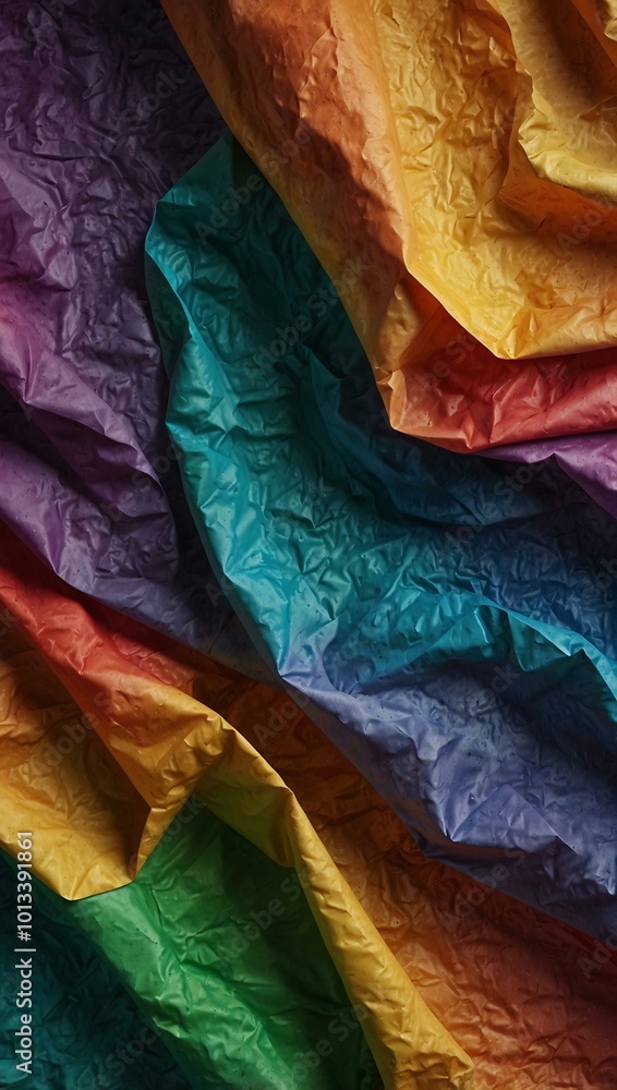 Poster crumpled texture paper background with a noise effect.