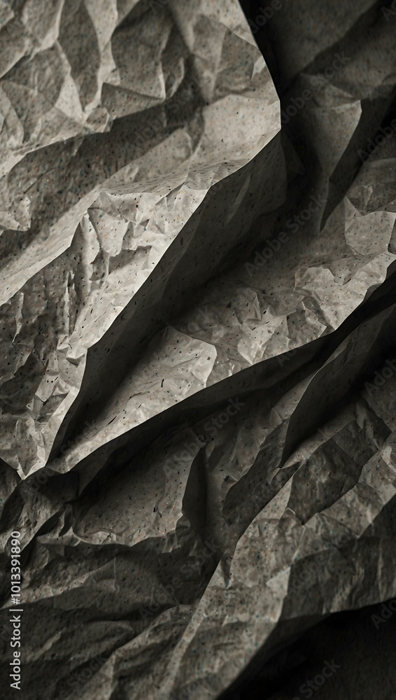 Poster crumpled texture paper background with a noise effect.