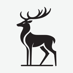 Deer logo  deer icon  deer head  vector Collection of black deer icons.Logo of deer.Deer simple icon.Reindeer vector symbols.Set of deers.