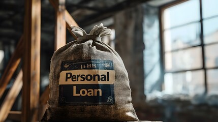 personal loan bag in a rustic setting