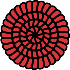 red and white spiritual symbol