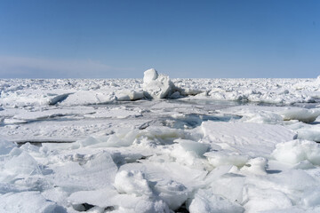 Drift ice in Hokkaido japan  © 善弘 石垣