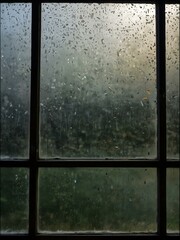 Dusty glass window with grainy texture.