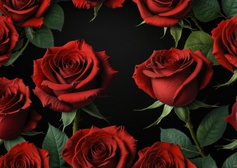 a red rose on a black background