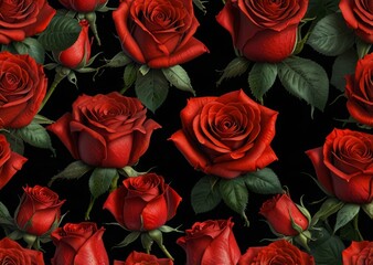 a red rose on a black background