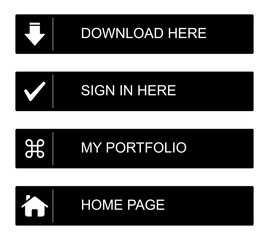Flat Web Page Button Collection