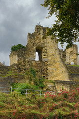 Iconic Landmarks in Valkenburg The Netherlands. High quality photoThis photo highlights some of the most famous landmarks in Valkenburg, a charming town in The Netherlands. The image features historic