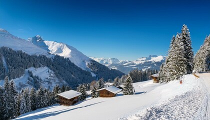 Adventure calls in the snowy mountains.