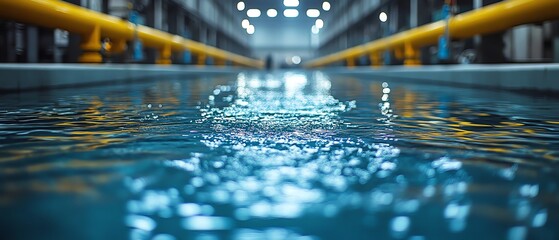 A group of engineers at a manufacturing plant designing waterconserving equipment to reduce industrial water usage
