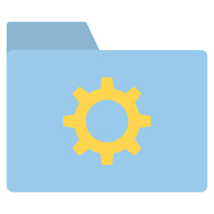 Folder Setting Icon Element For Design