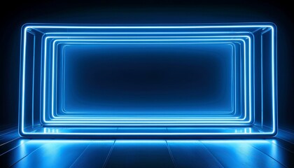 Blue light frames: a soothing sight.