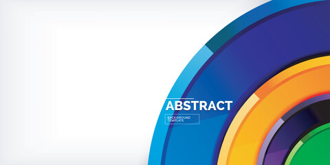 Obraz premium Glossy circles geometric background. Vector Illustration For Wallpaper, Banner, Background, Card, Book Illustration, landing page