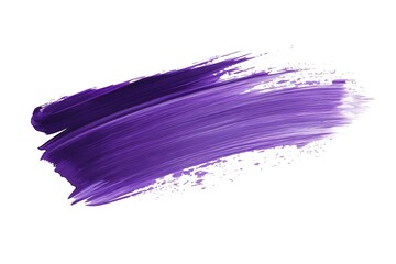 Purple brush isolated on white background. Purple watercolor.