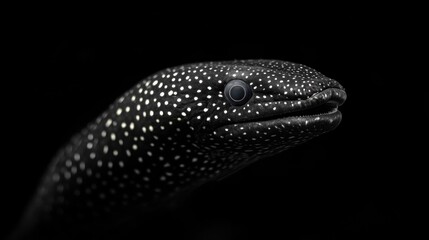 Close-Up Portrait of a Spotted Eel
