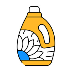 eco friendly detergent line icon vector. eco friendly detergent sign. isolated symbol illustration