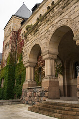 Castle with Columns Embraced by Ivy