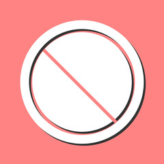 Prohibited Vector Icon