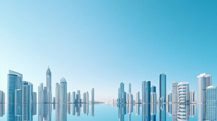 Fototapeta premium Office Skyscrapers in the City Financial and Business District