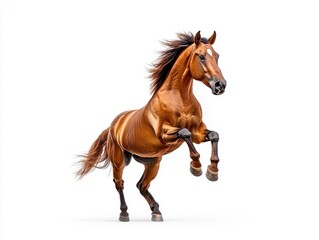 Obraz premium Dynamic Low Angle Photograph of Rearing Horse