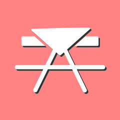 Fototapeta premium Picnic Table Vector Icon