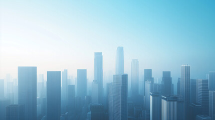 Obraz premium Office Skyscrapers in the City Financial and Business District