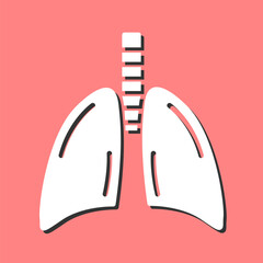Lungs Vector Icon
