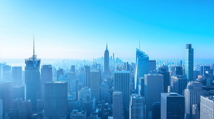 Office Skyscrapers in the City Financial and Business District