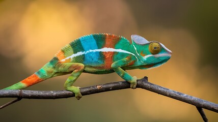 Obraz premium chameleon on a branch