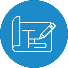 Fototapeta premium Project Plan Icon