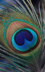 Obraz premium peacock feather background
