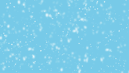  Falling snowflakes on isolated bright blue background vector. Grain noise particles. Snow effects pack. Rusted blue background.