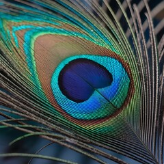 Obraz premium peacock feather background